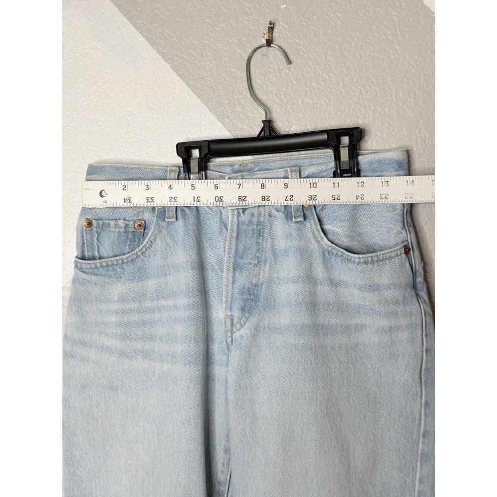 Levi's Premium 501 '90s Jeans Women's 24/30 Light Wash Straight Leg Denim Pants - Picture 13 of 15